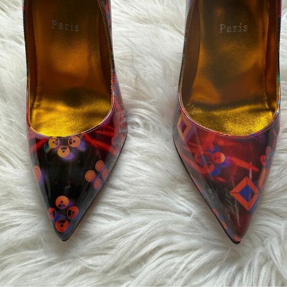 NWT • Christian Louboutin NIB Hot Chick 100 Pointed Toe Pumps Size: 37 - Picture 4 of 7